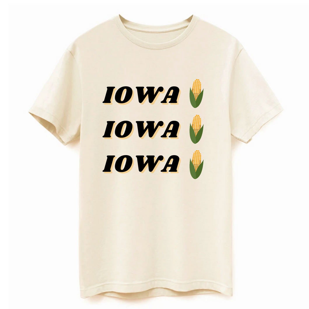 Iowa Tee - Bone